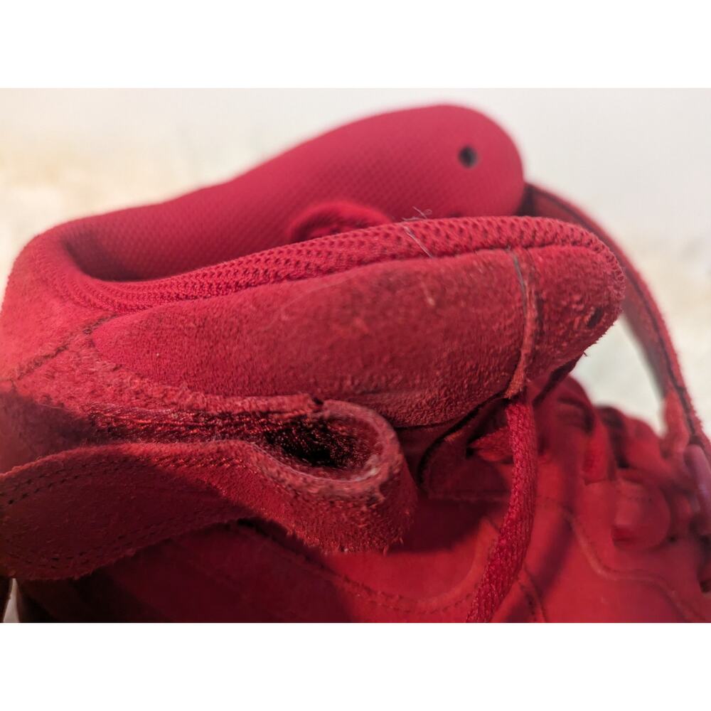 Nike Air Force 1 Mid Red October triple gym red suede - Picture 15 of 16